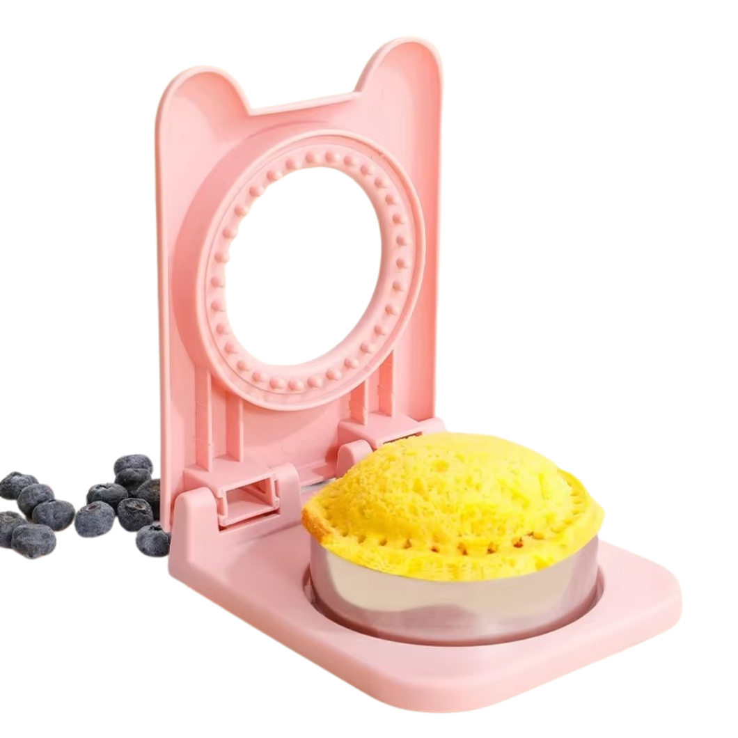 Sandwich Schneider & Presse | Ohne Kruste | Kompakter Küchenhelfer für Lunchbox & Snacks | BPA-frei & Kindersicher