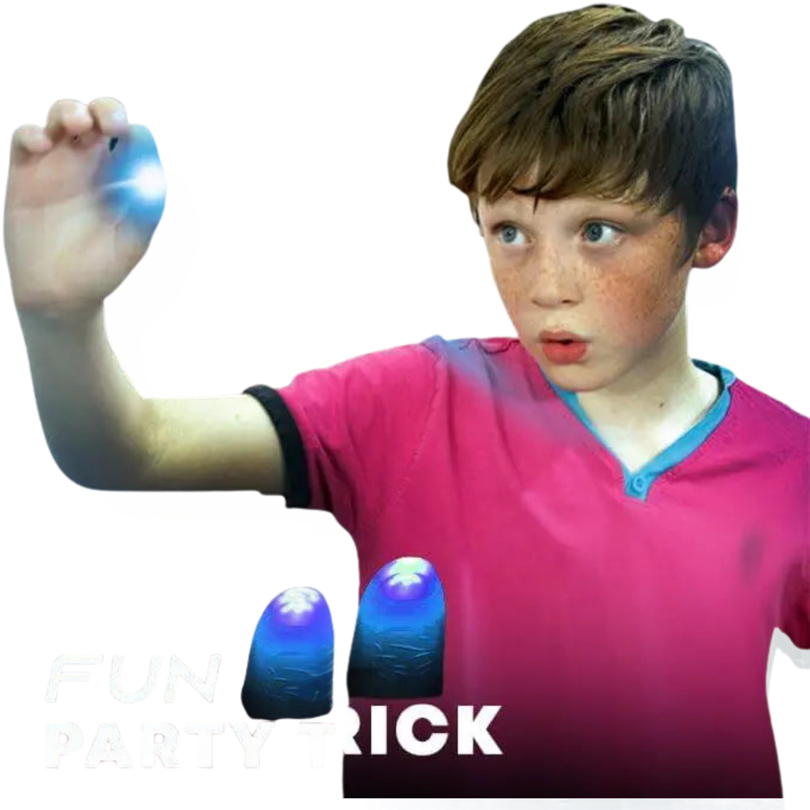 Magisches Daumenlicht | LED-Zaubertrick für Kinder & Erwachsene | Realistische Daumenkappen | Party & Bühnenshow