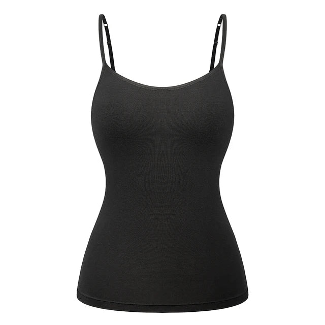 Damen 2-in-1 Top im 2er-Pack | Integrierter BH | Atmungsaktiver Träger-Style