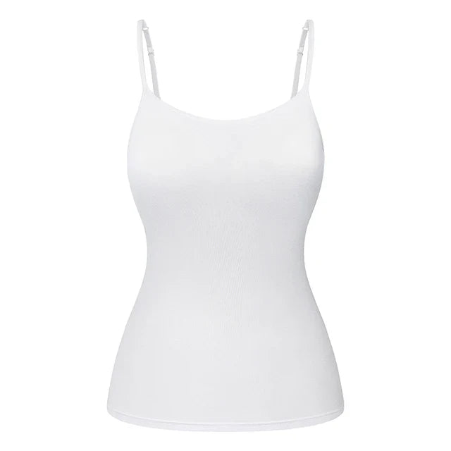 Damen 2-in-1 Top im 2er-Pack | Integrierter BH | Atmungsaktiver Träger-Style