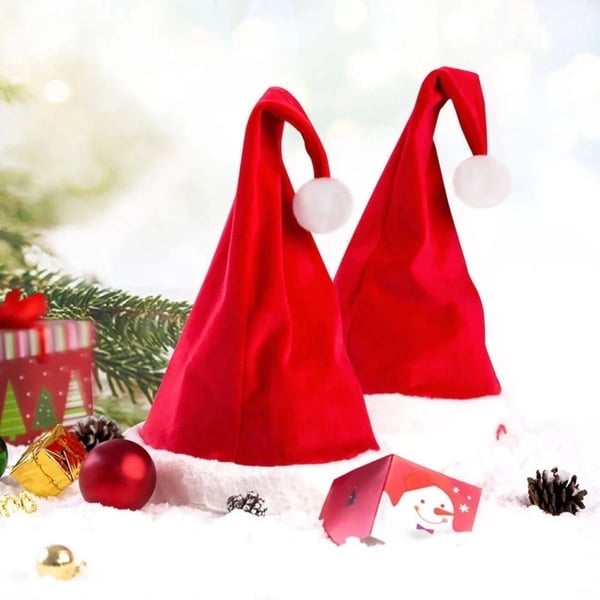 Weihnachten Santa Hut | Singend & Tanzend | Elektrisch | Plüsch Rot | Lustige Geschenkidee & Party-Accessoire
