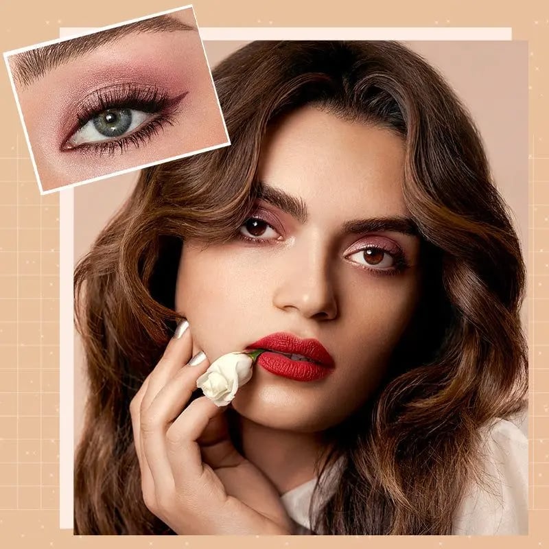 Lidschattenpalette ShimmerGlam Pro | 10 Farben mit Hochpigmentiertem Glitzer | Lang Haftend & Hautfreundlich