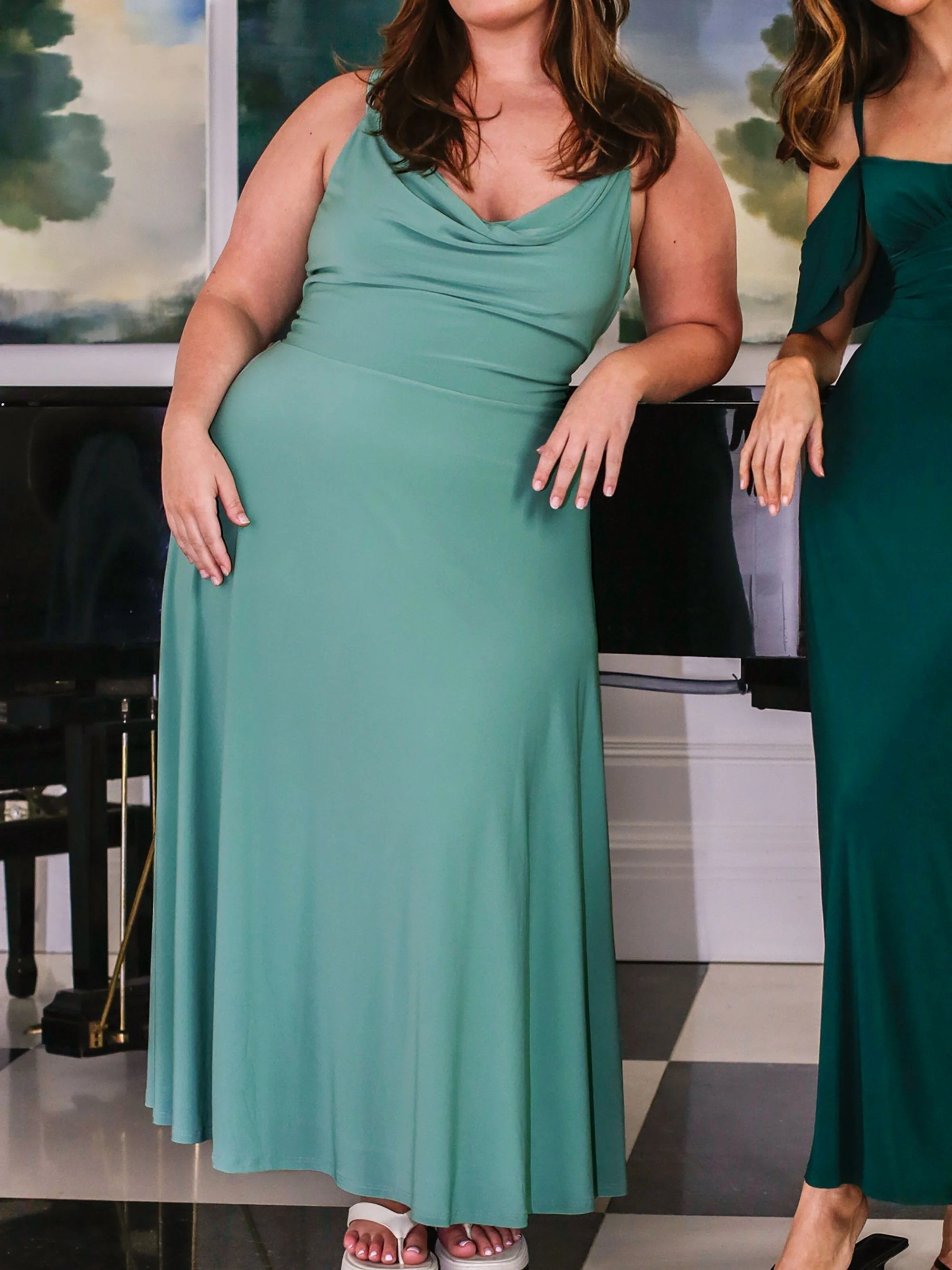 Damen Wendekleid Richelle | Drapierter Ausschnitt & Korsett-Schnürung | Blickdicht & Pflegeleicht