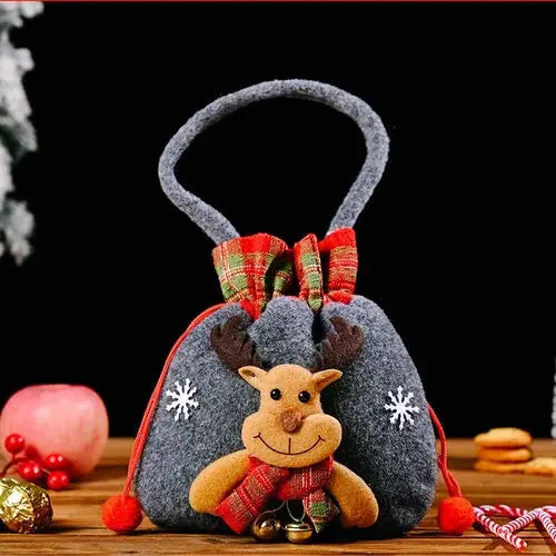 Weihnachten Geschenkbeutel | Stoffbeutel mit Kordelzug | Verschiedene Designs | Wiederverwendbar