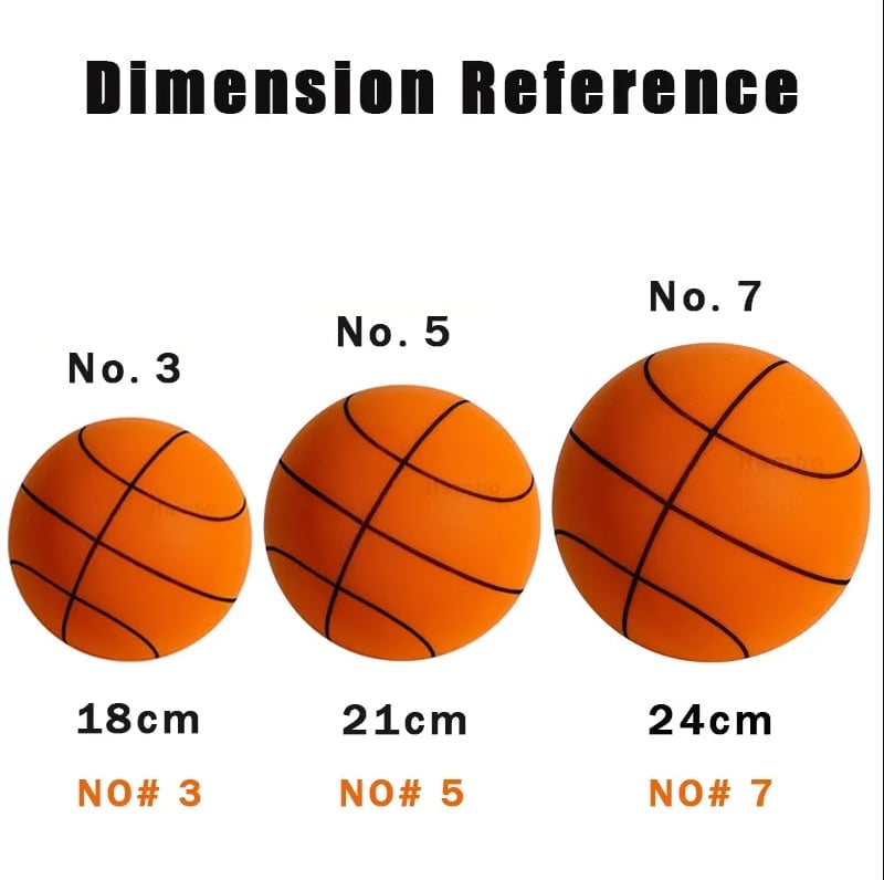 Weich & Leise Basketball | PU-Schaum Indoor-Ball | Geräuscharm, Möbelfreundlich & Federnd | inkl. Netztasche