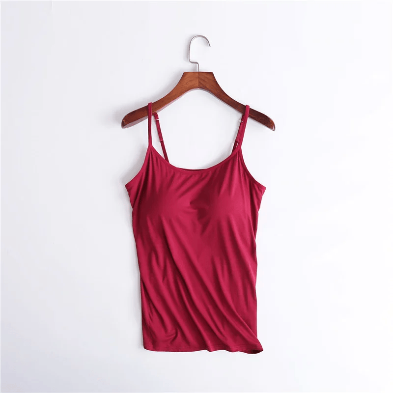 Damen 2-in-1 Top im 2er-Pack | Integrierter BH | Atmungsaktiver Träger-Style