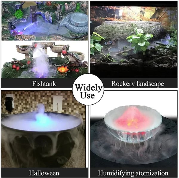Ultraschall Nebelmaschine | LED-Fog Maker mit Intelligenter Sensor | Deko & Luftbefeuchter für Halloween & Zuhause