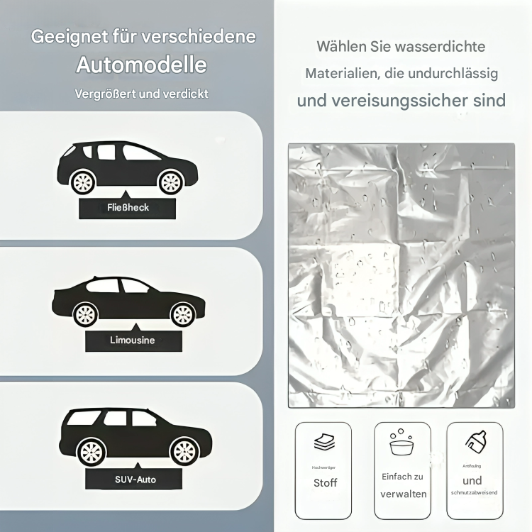 Gefrierender Schnee Windschutzscheibe Autoabdeckung