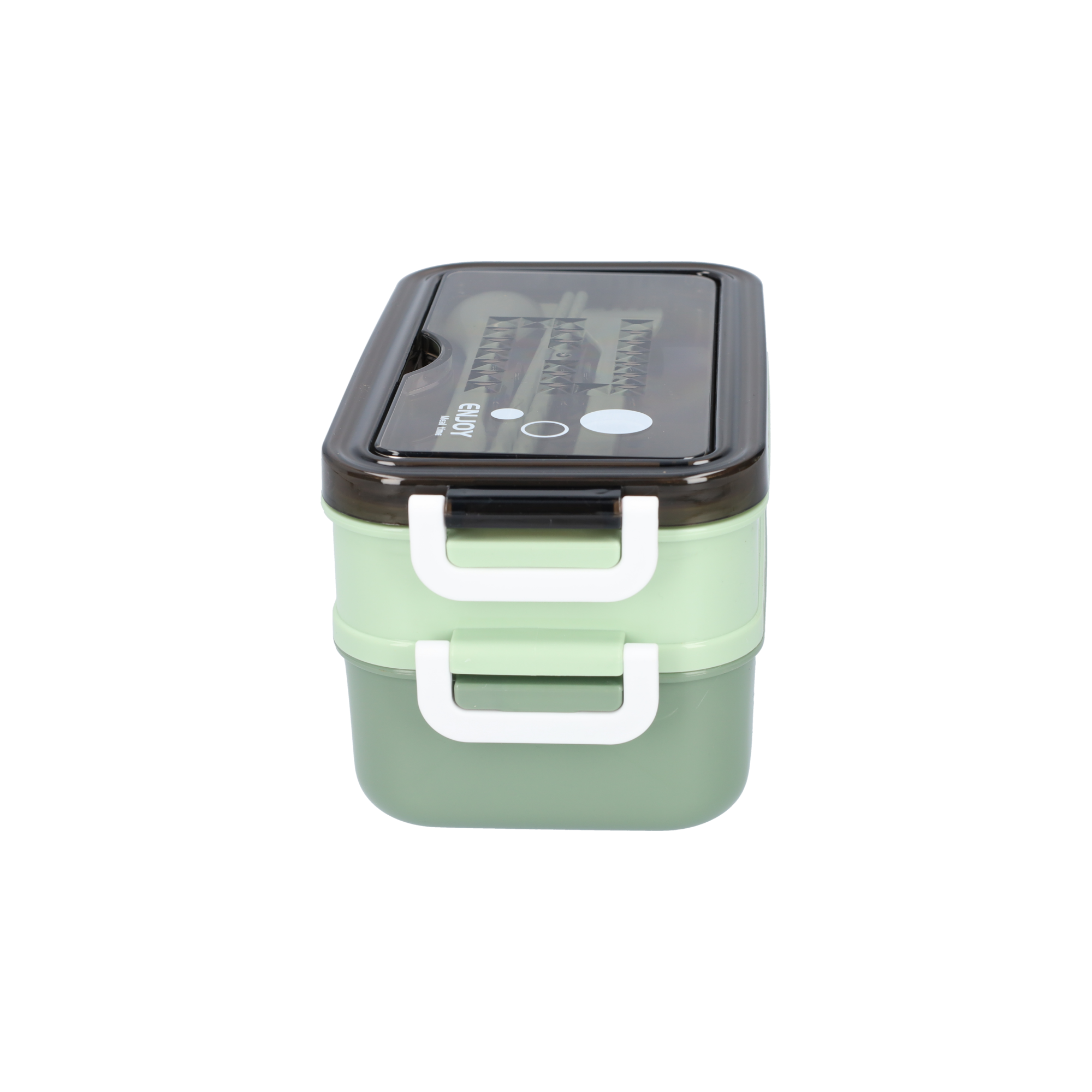 Lunchbox mit Suppenschale | Bento Box Grün | Auslaufsicher & BPA-frei | Mit Besteck & Fächern | Für Kinder & Erwachsene