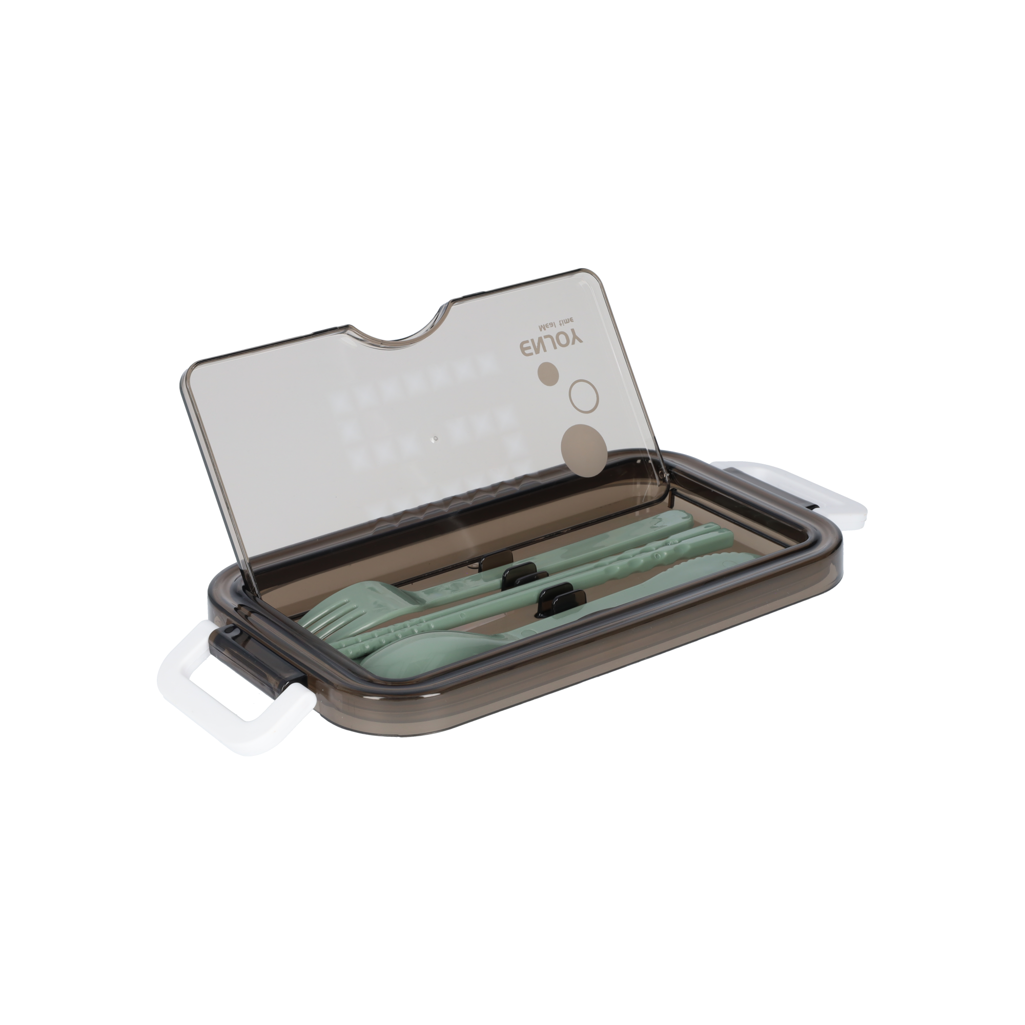 Lunchbox mit Suppenschale | Bento Box Grün | Auslaufsicher & BPA-frei | Mit Besteck & Fächern | Für Kinder & Erwachsene