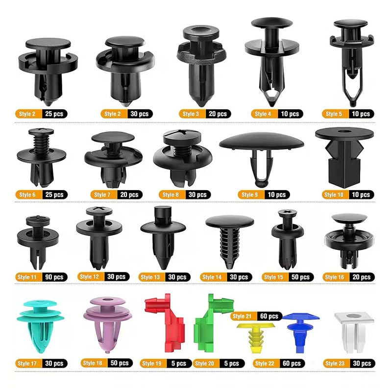 Auto Befestigungsclips Set | Nylon Clips mit Werkzeug | Universal für Stoßstangen & Türverkleidung
