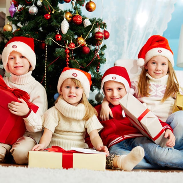 Weihnachten Santa Hut | Singend & Tanzend | Elektrisch | Plüsch Rot | Lustige Geschenkidee & Party-Accessoire