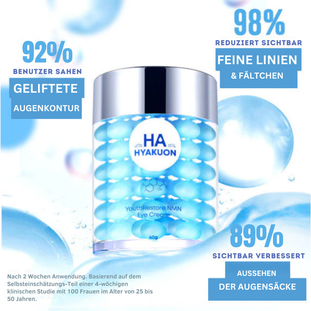 Augenverjüngungs-Creme | Anti-Aging Augencreme | Gegen Schwellungen & Dunkle Augenringe | 60 g