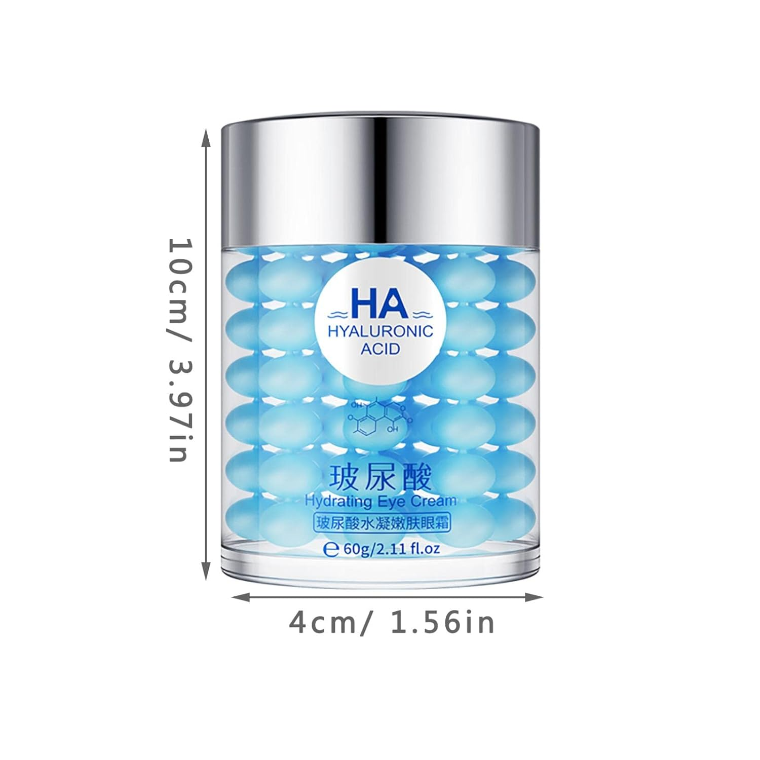 Augenverjüngungs-Creme | Anti-Aging Augencreme | Gegen Schwellungen & Dunkle Augenringe | 60 g