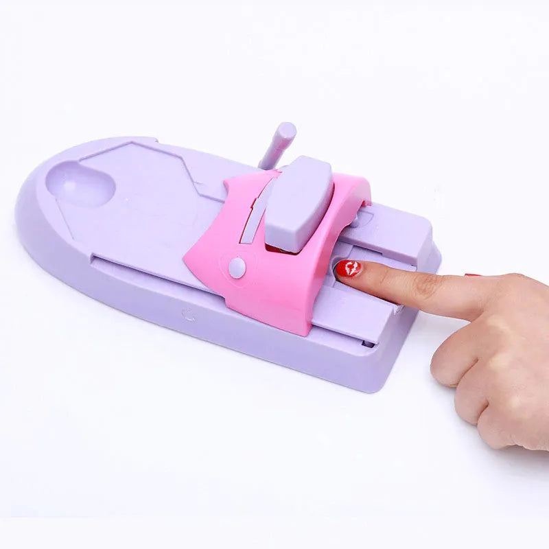 Tragbarer Nagelkunst-Drucker & Stempel | 6 Designplatten | Kabellos & Präzise Anwendung
