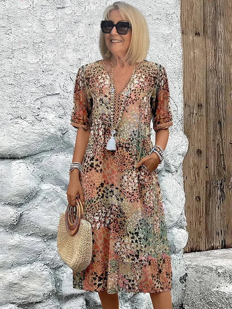 Skye - Sommerkleid mit V-Ausschnitt