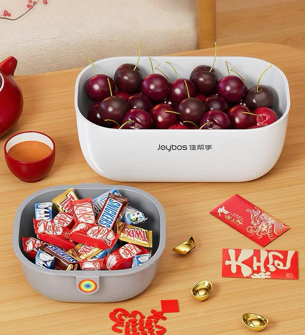 Snackschale mit Abfallfach | 2-stufiges Design | Sauberes Snacking | Spülmaschinenfest