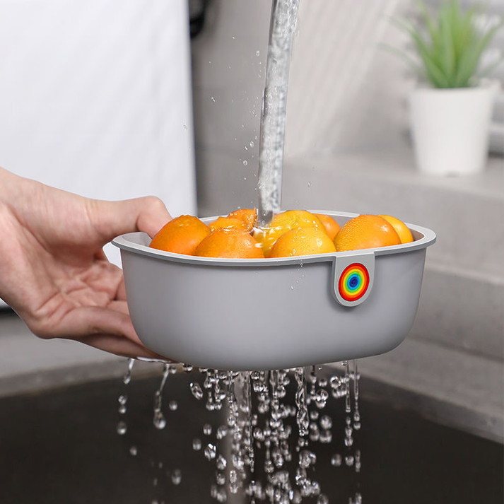 Snackschale mit Abfallfach | 2-stufiges Design | Sauberes Snacking | Spülmaschinenfest