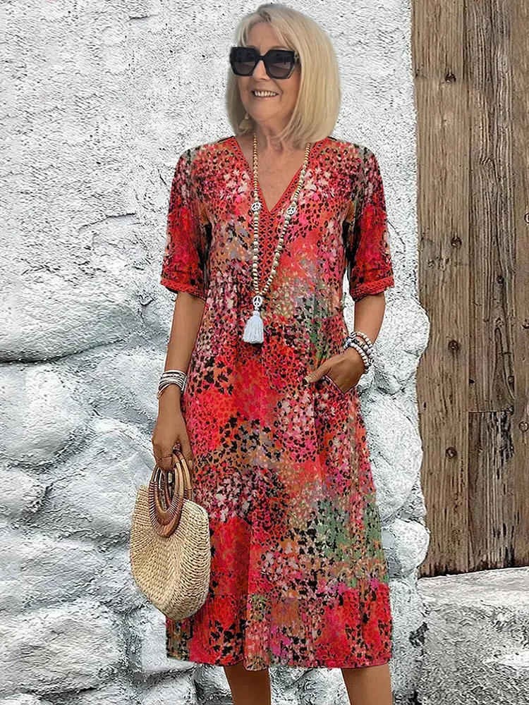 Skye - Sommerkleid mit V-Ausschnitt