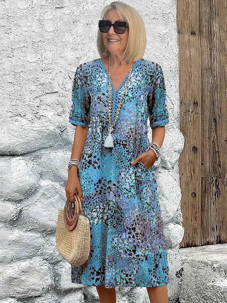 Skye - Sommerkleid mit V-Ausschnitt