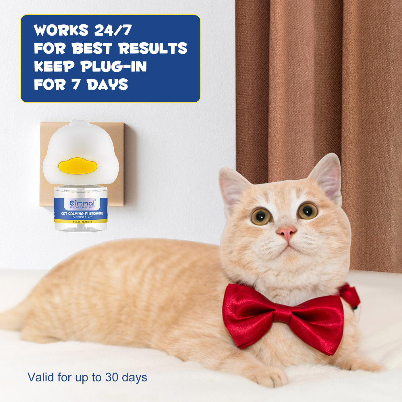 Beruhigungsset für Katzen | Pheromon-Therapie-Diffusor | Stressabbau & Anti-Sprüh-System