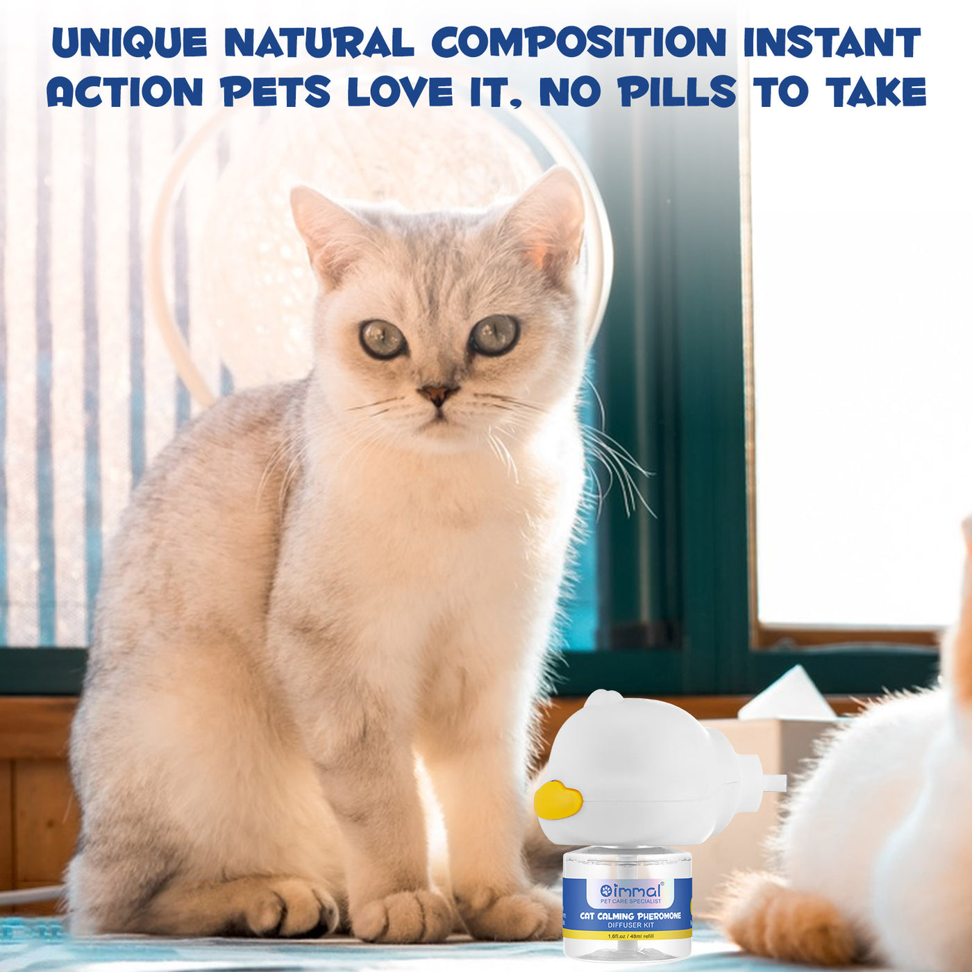 Beruhigungsset für Katzen | Pheromon-Therapie-Diffusor | Stressabbau & Anti-Sprüh-System