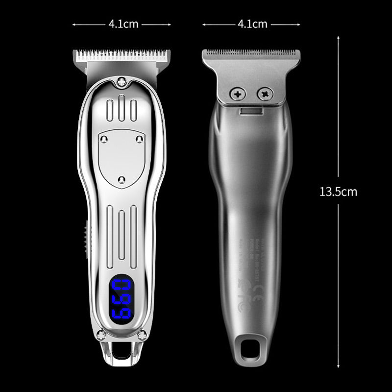 LCD Haartrimmer | Präzisions-Haarschneider | Kabellos mit Digitalanzeige & Langzeitakku