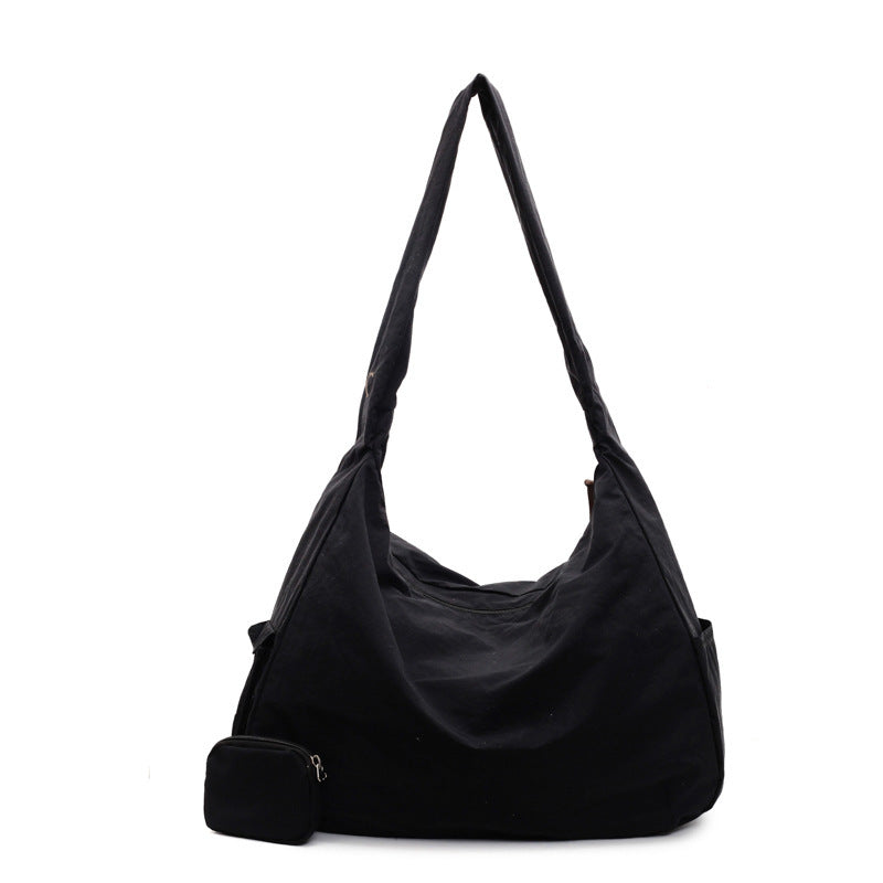 Damen Umhängetasche | Große Umhängetasche mit Außentasche | Lässig & Modisch | Hobo Tasche