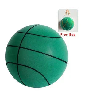Weich & Leise Basketball | PU-Schaum Indoor-Ball | Geräuscharm, Möbelfreundlich & Federnd | inkl. Netztasche