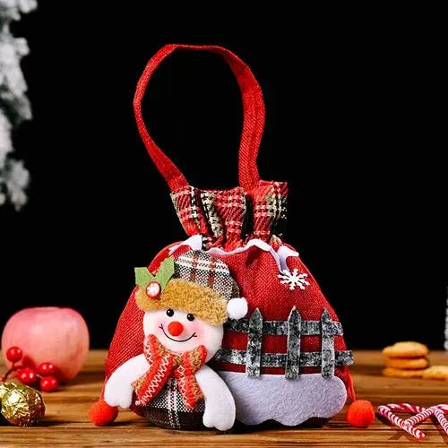 Weihnachten Geschenkbeutel | Stoffbeutel mit Kordelzug | Verschiedene Designs | Wiederverwendbar