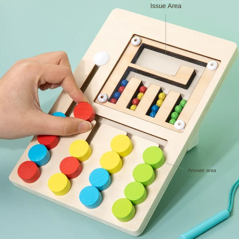 Holzpuzzle Spiel | Lernpuzzle für Kinder | Motorik & Kognitive Förderung | Umweltfreundlich