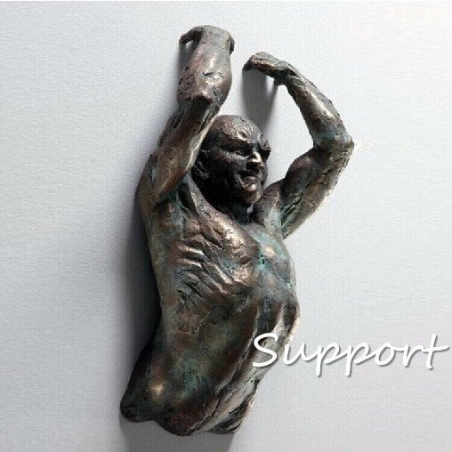 Wanddekoration Figuren | Harz-Skulpturen zum Aufhängen | Verschiedene Designs & Größen