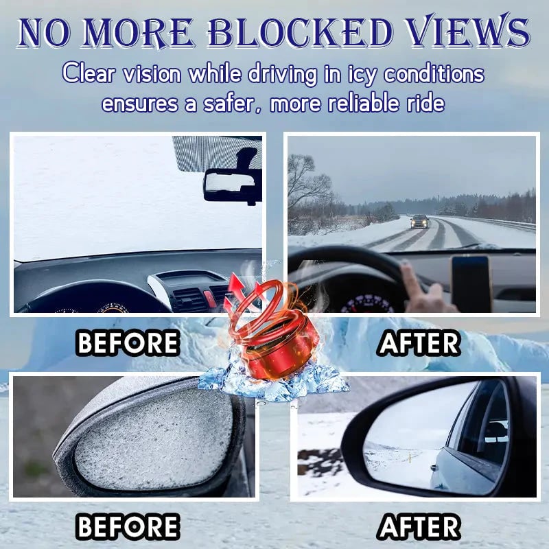 Solar Autoheizung | Kinetisches Molekular-Heizgerät | Auftauen & Enteisen | Tragbare Heizung für Auto & Zuhause