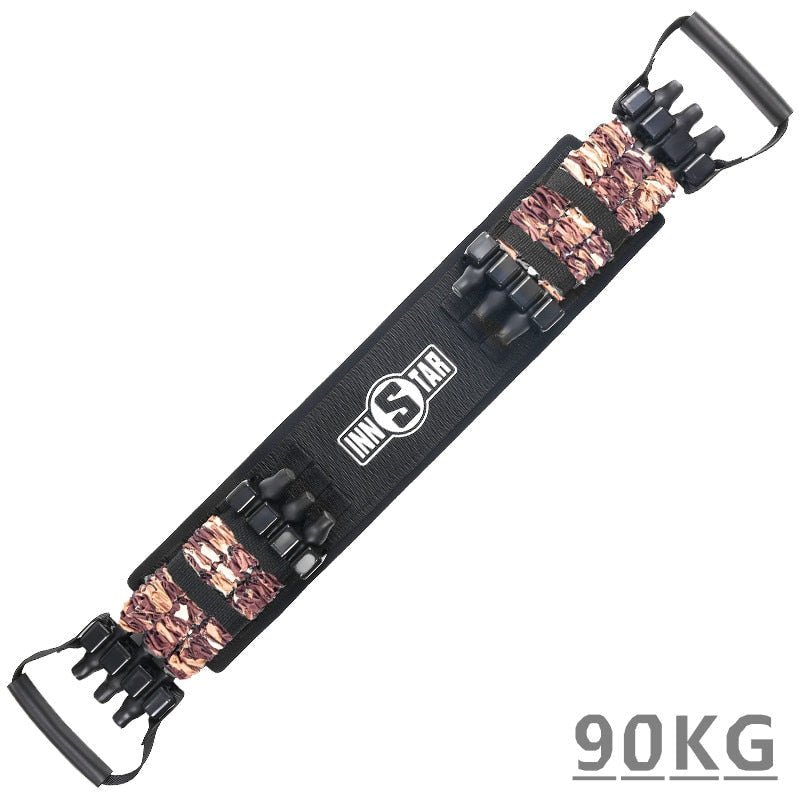 Widerstandsband & Stangenset | Tragbar & Leicht | Bis 120 kg Widerstand | Für Krafttraining & Fitness