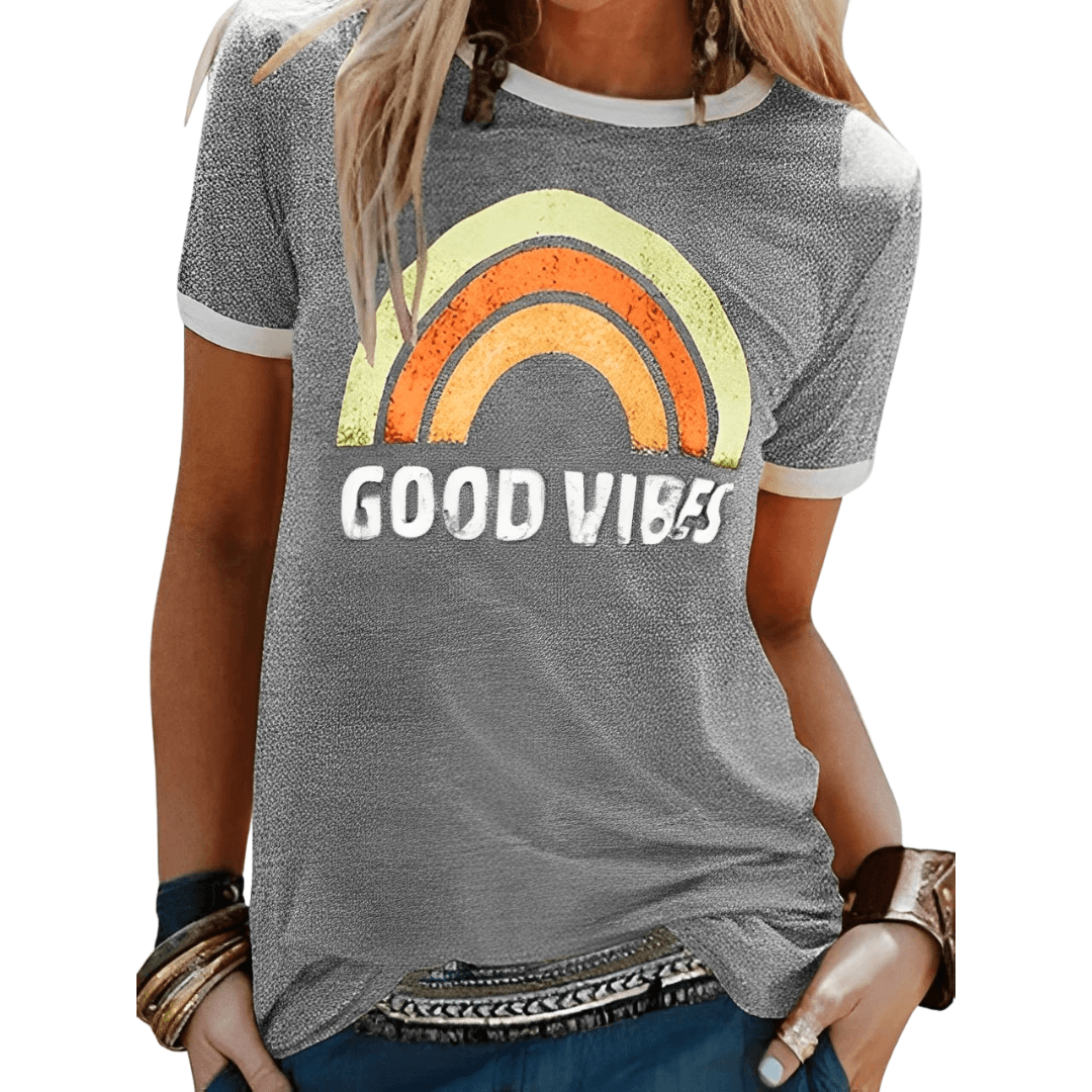 Tatiana – Retro Good Vibes Grafik-T-Shirt für Damen