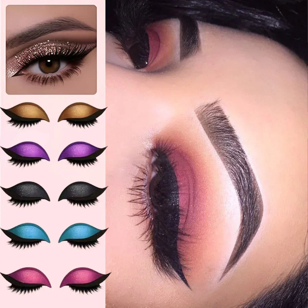 Augen-Make-up Sticker | Sofortiger Glam-Look in Sekunden | Wiederverwendbar, wasserfest & anpassbar an jede Augenform