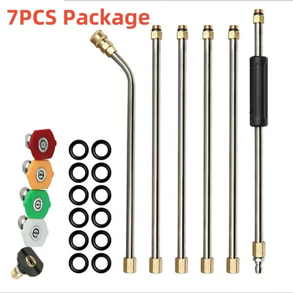 Hochdruck-Lanze für Hochdruckreiniger | Ausziehbar | Edelstahl & Messing