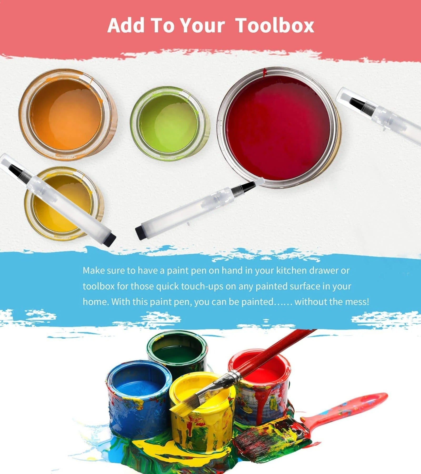 Reparatur-Pinselstift | Präzise Ausbesserungen | Befüllbar & Wiederverwendbar