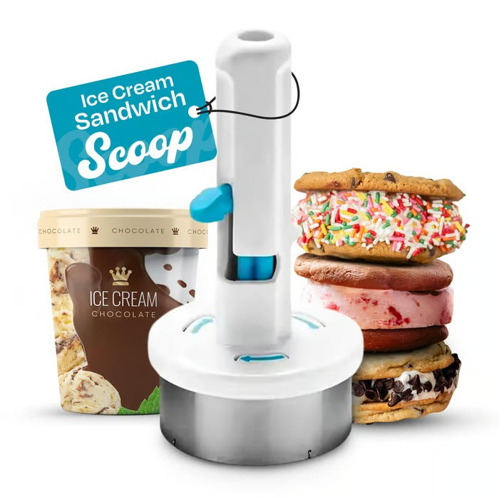 Eiscreme Sandwich Maker | Portionierer für runde Eisscheiben | ½ Cup Servings | Spülmaschinenfest