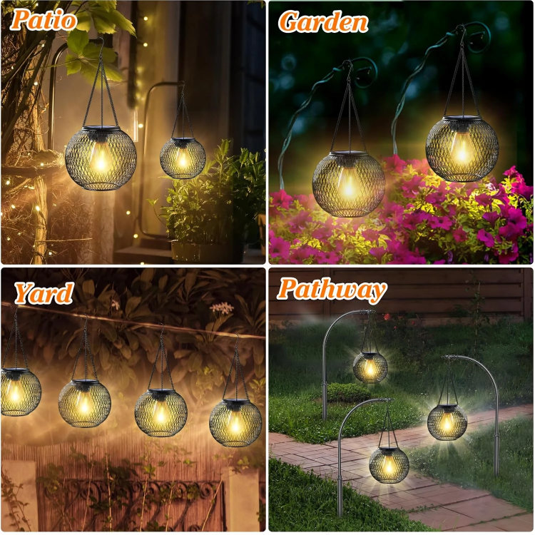 Solar-Laternen Set | Warmweißes Licht | Wetterfest & Energiesparend | Für Garten & Balkon