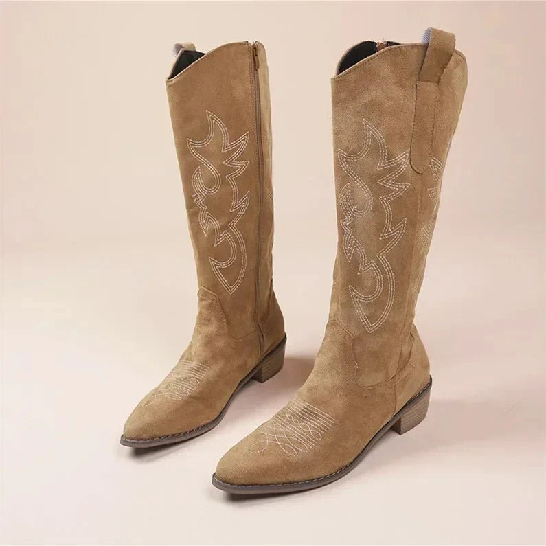 Georgia Knielange Cowboystiefel