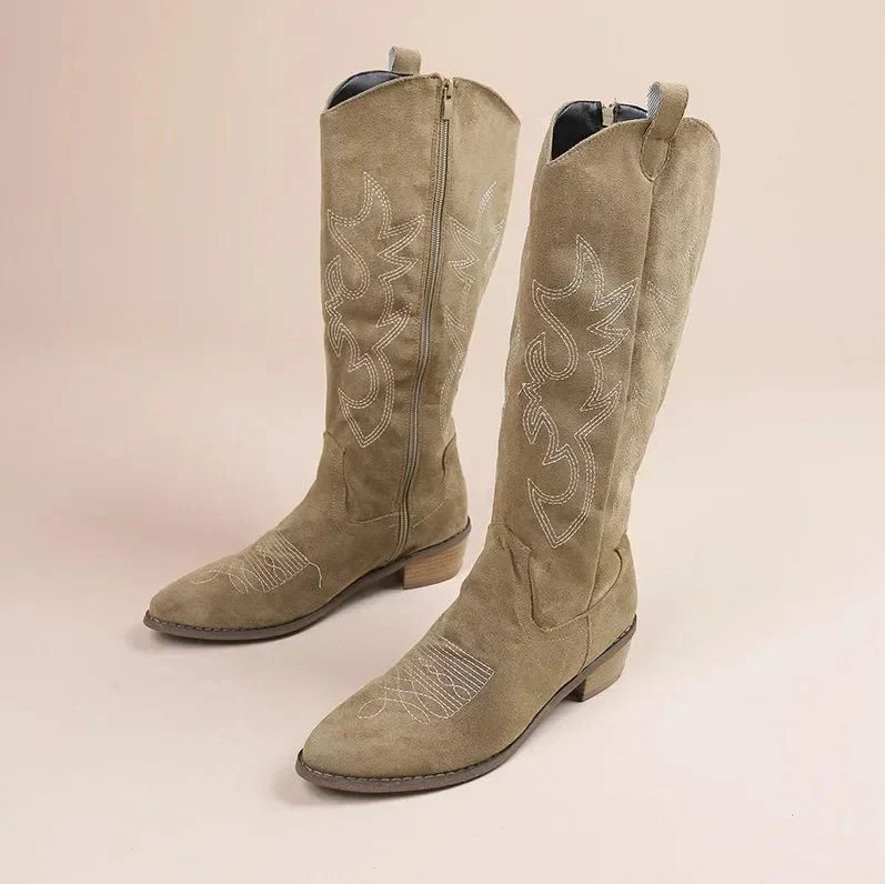 Georgia Knielange Cowboystiefel