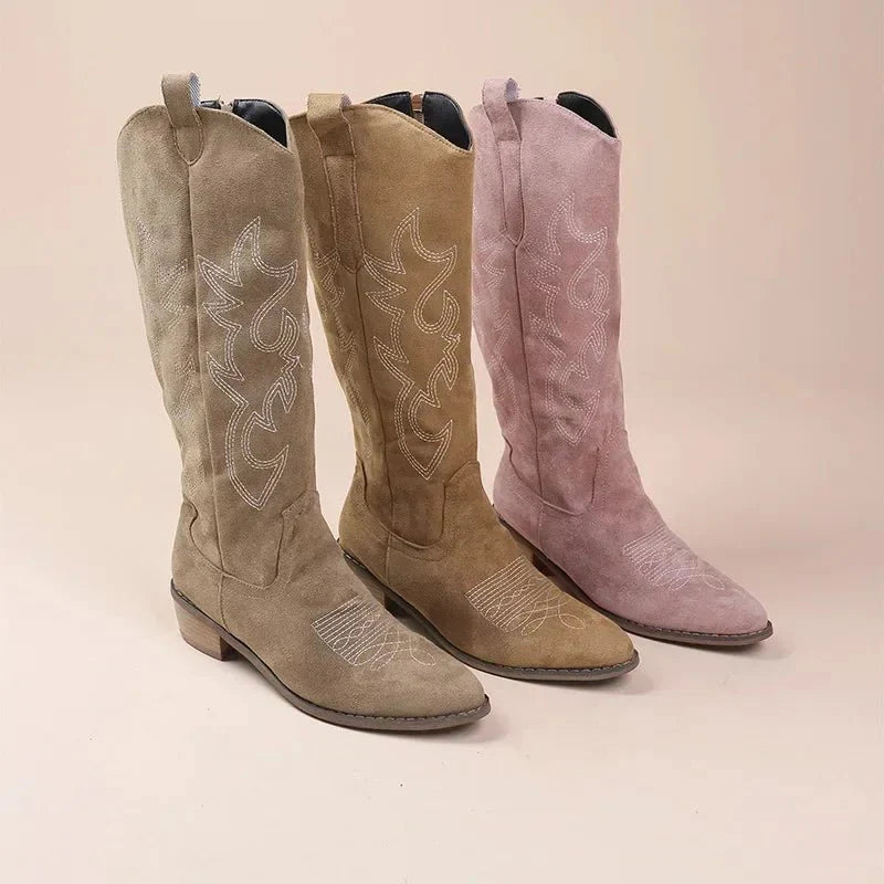 Georgia Knielange Cowboystiefel