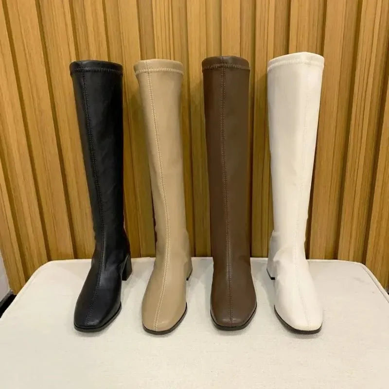 Marinella Kniehohe Blockabsatz-Stiefel