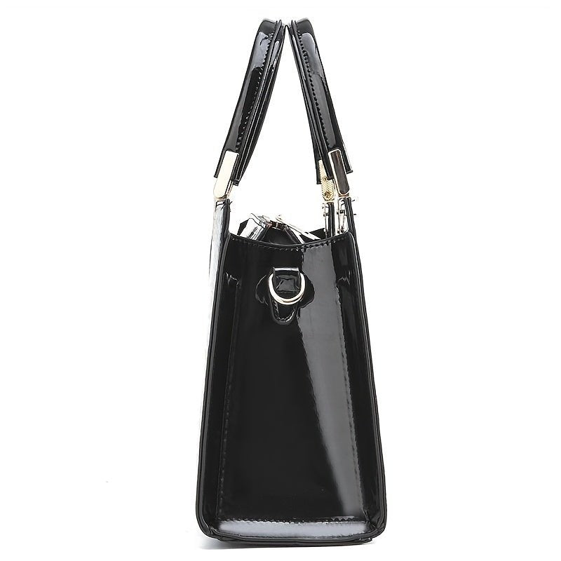 Melinda Glänzende Krokodil Handtasche
