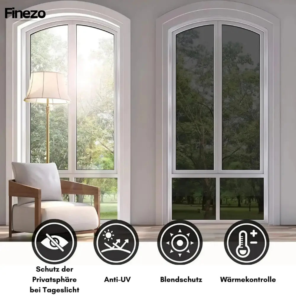 FensterSchleier™ Gewährleistet tägliche Privatsphäre