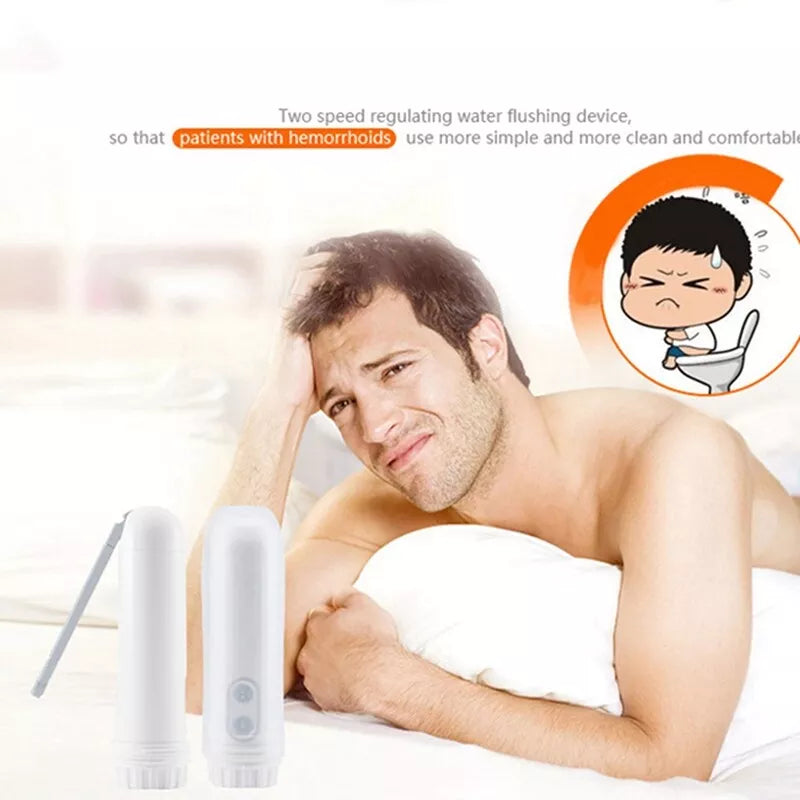 Elektrisches Reisebidet | Tragbar & Batteriebetrieben | 2 Wasserdruckstufen | 140 ml Tank