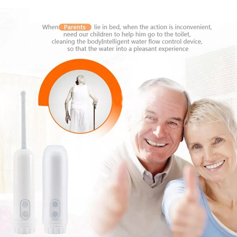 Elektrisches Reisebidet | Tragbar & Batteriebetrieben | 2 Wasserdruckstufen | 140 ml Tank