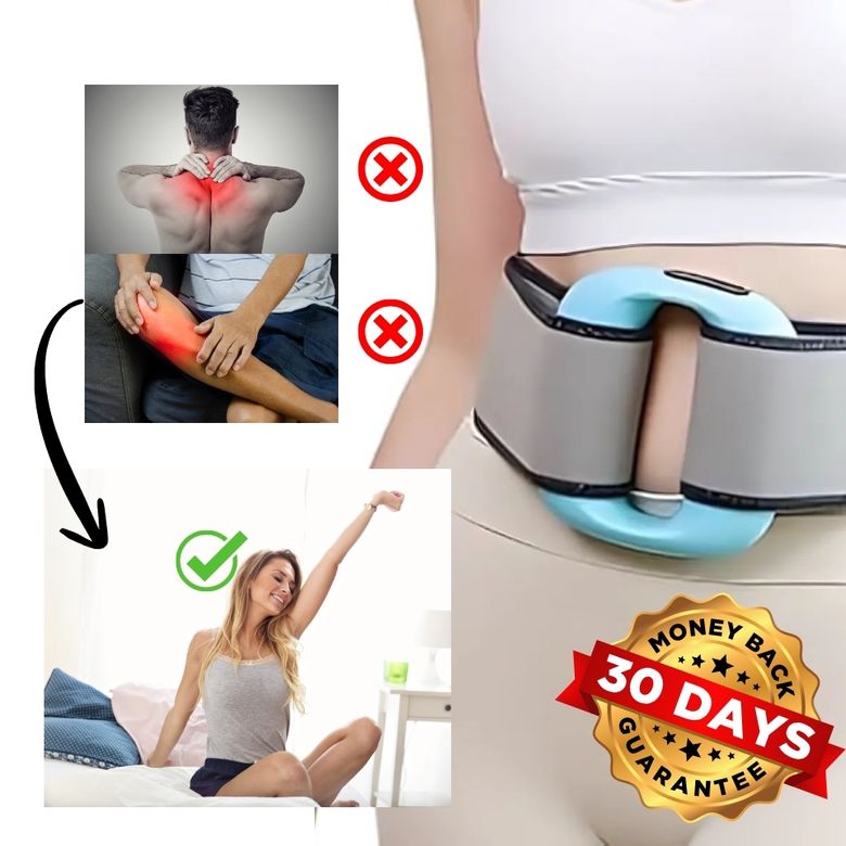 Faszien Massagegerät Ring | Freihändig mit Vibrationsmodi | USB-C Akku | Kompakt & Tragbar