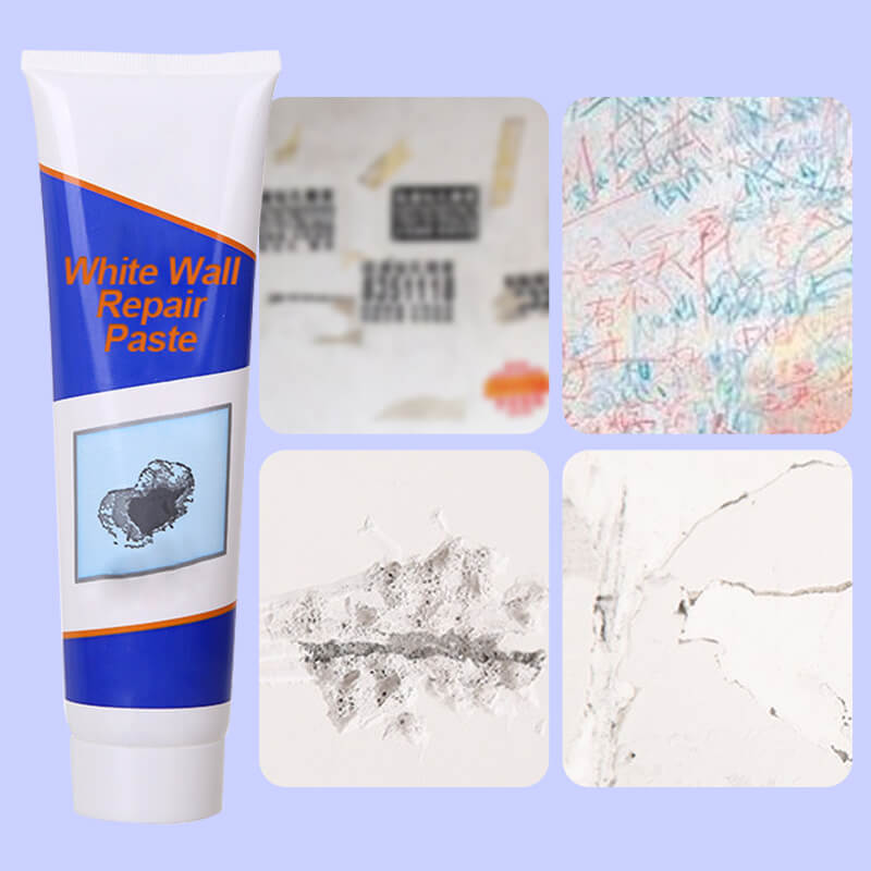 Weiße Wandreparaturpaste | Fliesen & Wand Reparatur Set | Wasserdicht, Rissfest & Schnelltrocknend | Professionelles Ergebnis